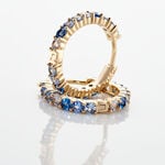 Cr&eacute;oles Zoelia Rondes Plaqu&eacute; Or Jaune Pi&egrave;rres De Synth&egrave;se - Boucles d'oreilles cr&eacute;oles Femme | Histoire d&rsquo;Or