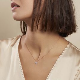 Collier Lorraine Argent Rose Oxyde De Zirconium - Colliers fantaisie Femme | Histoire d’Or