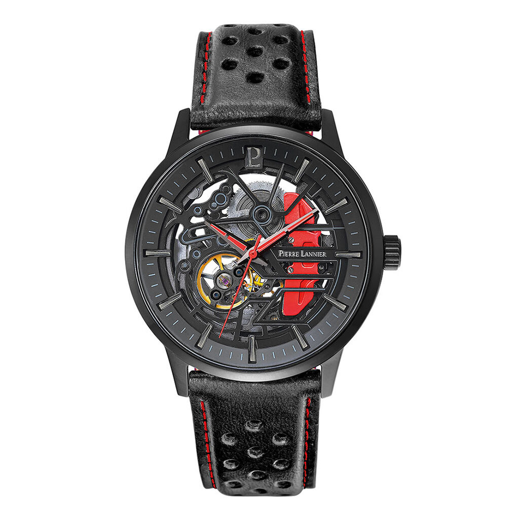 Montre Pierre Lannier Paddock Noir - Montres Homme | Histoire d’Or