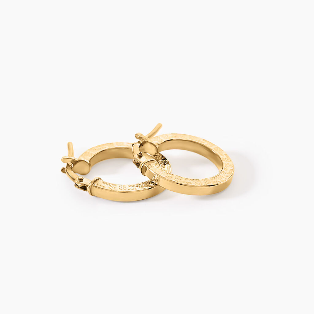 Cr&eacute;oles Xanthia Argent Dor&eacute; A L'Or 750/1000 - Boucles d'oreilles cr&eacute;oles Femme | Histoire d&rsquo;Or
