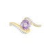 Bague Maria-serena Or Jaune Amethyste Et Oxyde De Zirconium - Bagues solitaires Femme | Histoire d’Or