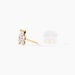 Boucles D'oreilles Puces Emerica Ours 0 Or Jaune Strass - Clous d'oreilles Enfant | Histoire d’Or