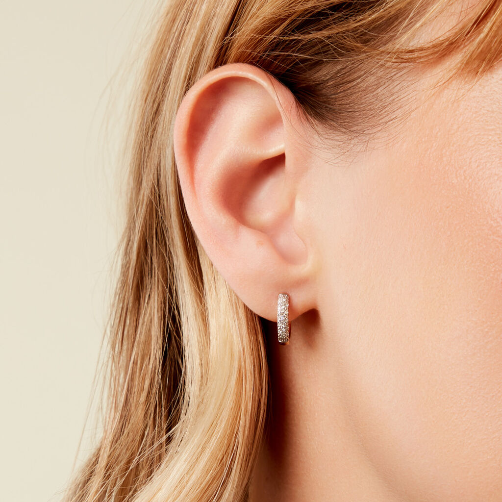 Créoles Jekaterina Or Jaune Diamant - Boucles d'oreilles créoles Femme | Histoire d’Or