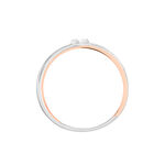 Bague Tonnia Or Bicolore Diamant - Bagues avec pierre Femme | Histoire d&rsquo;Or