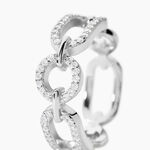 Bague Ela Argent Blanc Oxyde De Zirconium - Bagues avec pierre Femme | Histoire d&rsquo;Or