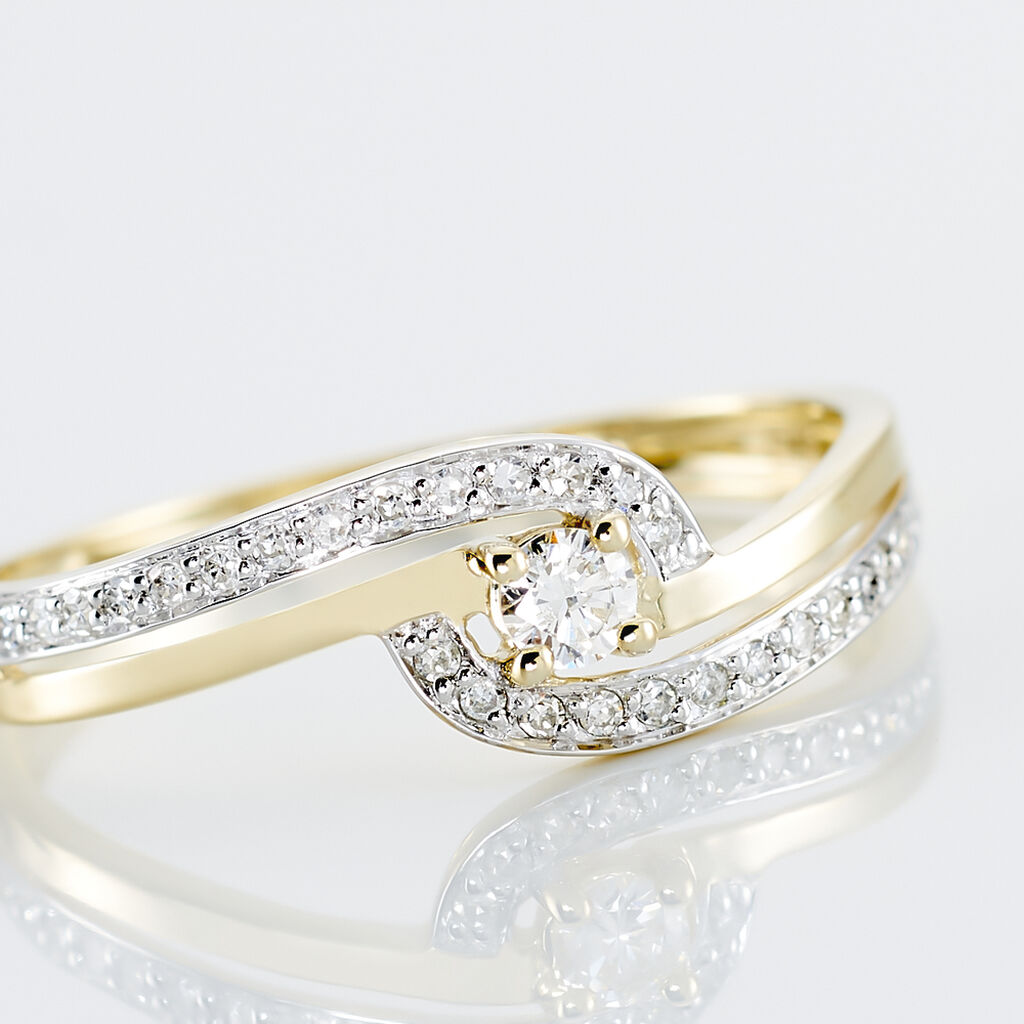 Bague Solitaire Vassilissa Or Jaune Diamant - Bagues solitaires Femme | Histoire d’Or
