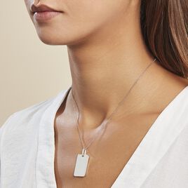 Pendentif Leyel Argent Blanc - Pendentifs Famille | Histoire d’Or