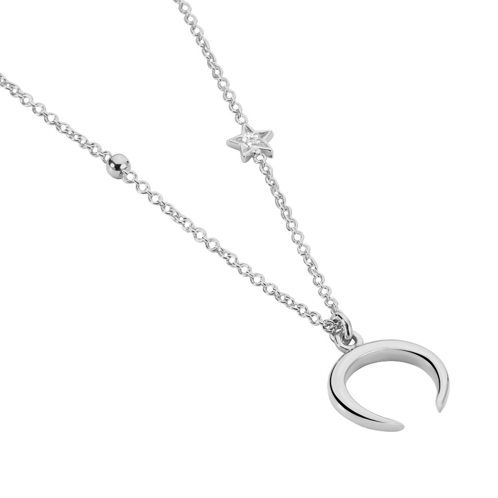 Collier Serenella Argent Blanc Oxyde De Zirconium - Colliers fantaisie Femme | Histoire d’Or