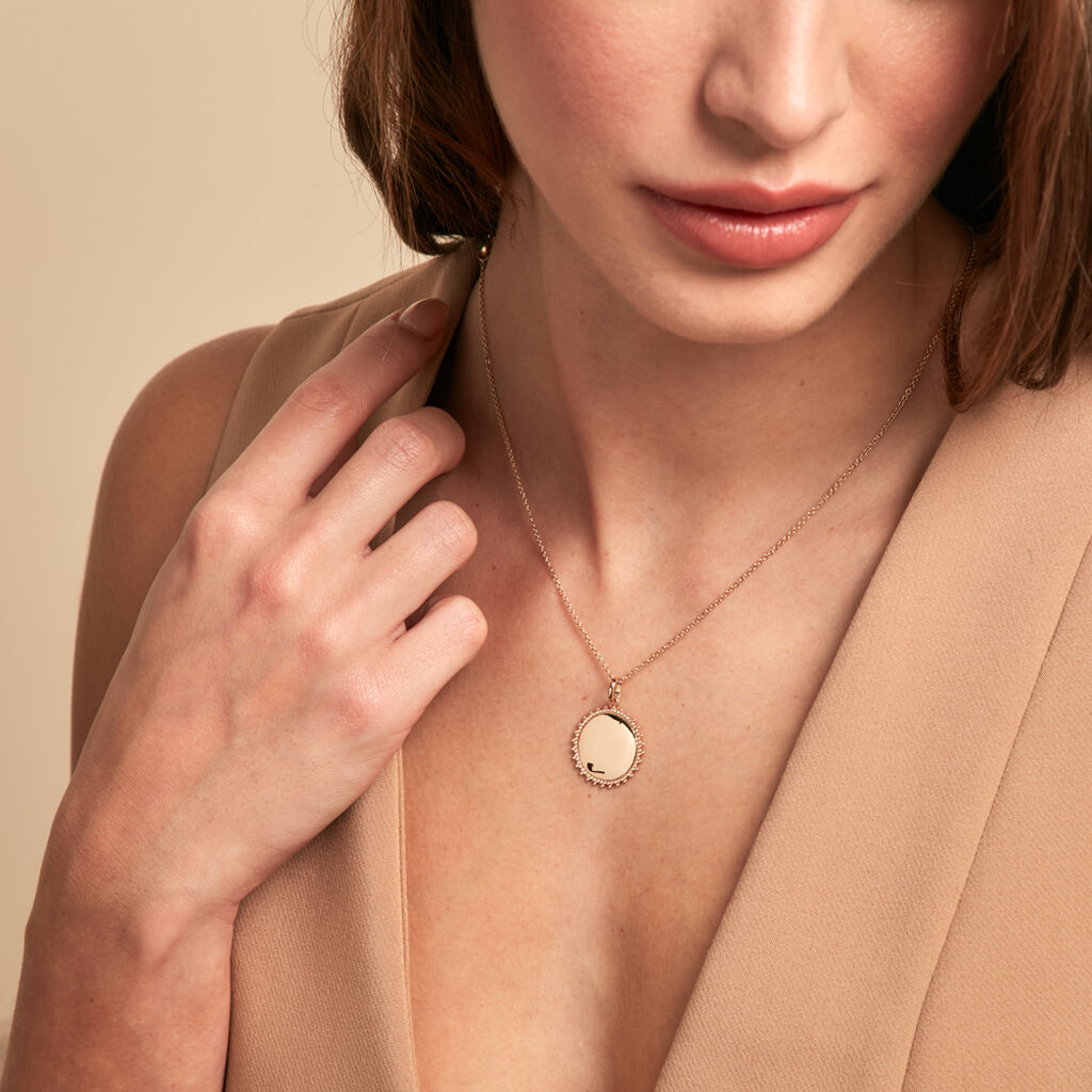 Pendentif Sunny Plaque Or Doré - Pendentifs Naissance Femme | Histoire d’Or