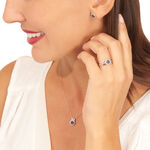 Bague Lise-laure Or Blanc Saphir Et Diamant - Bagues avec pierre Femme | Histoire d&rsquo;Or