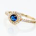 Bague Plaqué Or Eugenie Pierre Synthétique - Bagues avec pierre Femme | Histoire d’Or