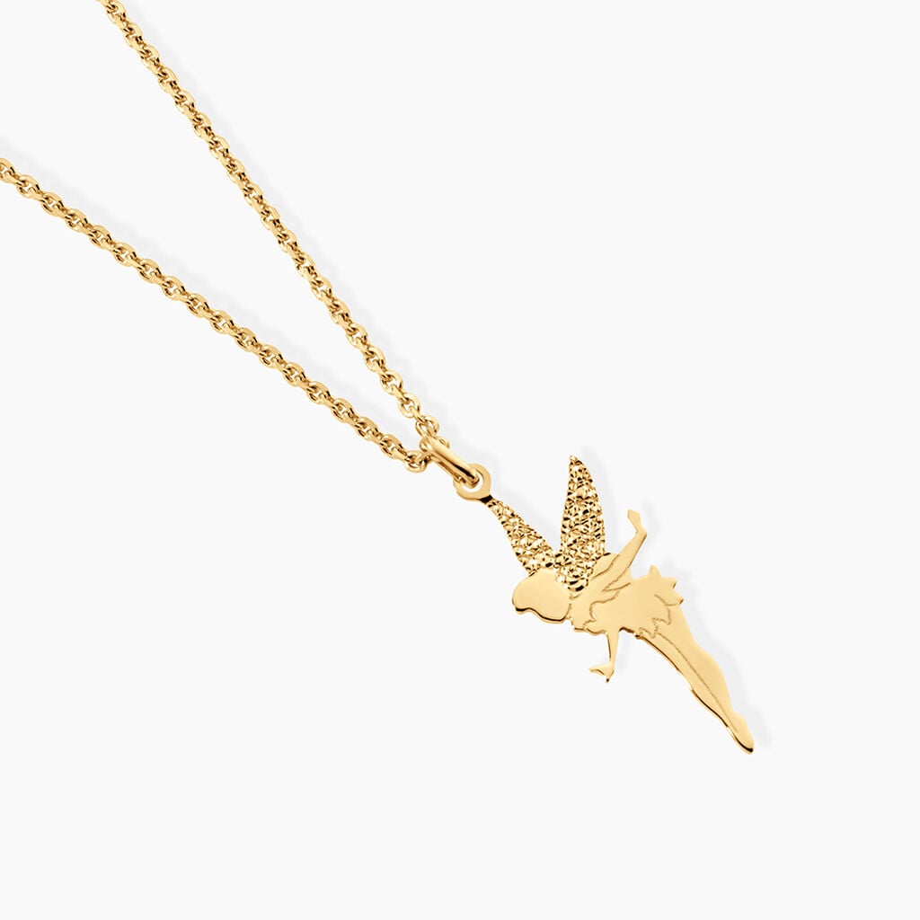 Collier Fee Argent Dor&eacute; A L'Or 750/1000 - Bijoux sans pierre Enfant | Histoire d&rsquo;Or