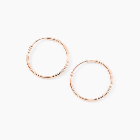 Cr&eacute;oles Dominae Or Rose - Boucles d'oreilles cr&eacute;oles Femme | Histoire d&rsquo;Or