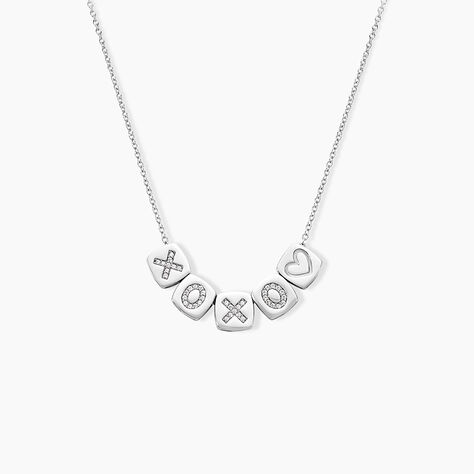 Collier Argent Hendrick Cubes Oxydes De Zirconium - Colliers Femme | Histoire d’Or