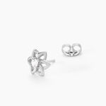 Boucles D'oreilles Puces Emiliette Argent Blanc Oxyde De Zirconium - Boucles d'oreilles fantaisie Femme | Histoire d&rsquo;Or