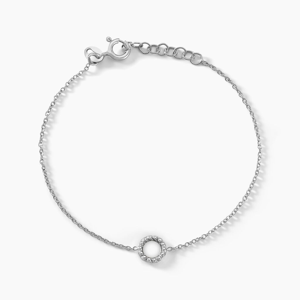 Bracelet Peytone Argent Blanc