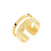 Bague Ajustable Abram Acier Doré - Bagues fantaisie Femme | Histoire d’Or