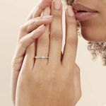 Alliance Davila Or Blanc Oxyde De Zirconium - Alliances Femme | Histoire d&rsquo;Or
