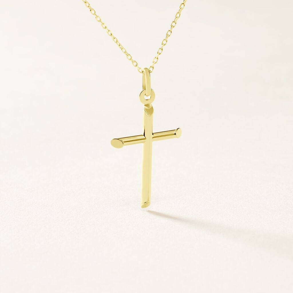 Pendentif Or Jaune Corantin - Pendentifs Bapt&ecirc;me Famille | Histoire d&rsquo;Or