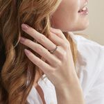 Bague Karrie Argent Blanc Oxyde De Zirconium - Bagues avec pierre Femme | Histoire d&rsquo;Or