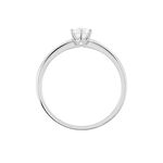 Bague Solitaire Josua Or Blanc Diamant - Bagues solitaires Femme | Histoire d&rsquo;Or