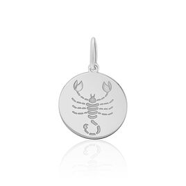 Pendentif Zodiaque Rond Argent Blanc - Pendentifs Zodiaque Famille | Histoire d’Or
