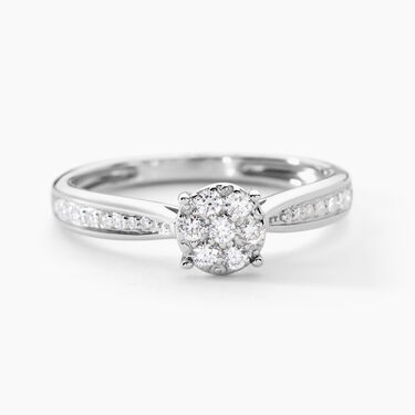 Bague Celia Or Blanc Diamant