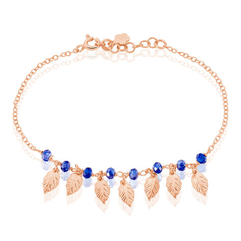 Bracelet Maxine Argent Rose Pierre De Synthese - Bijoux Plume Femme | Histoire d’Or