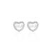 Boucles D'oreilles Puces Delicata Argent Blanc Oxyde De Zirconium - Boucles d'oreilles fantaisie Femme | Histoire d’Or