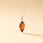 Collier Vyara Argent Blanc Ambre - Colliers Femme | Histoire d&rsquo;Or