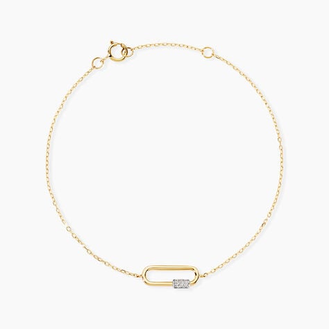 Bracelet Hortensia Or Jaune Diamant - Bracelets Femme | Histoire d&rsquo;Or