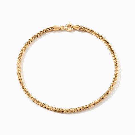 Bracelet Jany Maille Palmier Or Jaune - Bracelets cha&icirc;ne Femme | Histoire d&rsquo;Or