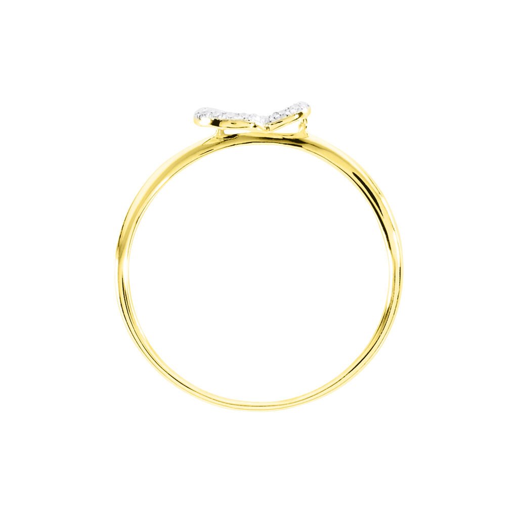 Bague Louise Or Jaune Diamant - Bagues avec pierre Femme | Histoire d&rsquo;Or