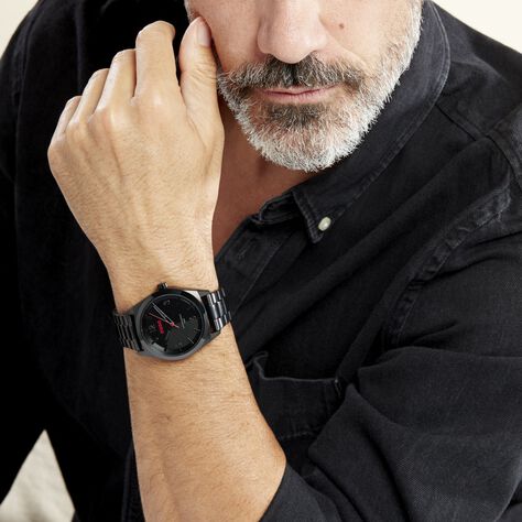 Montre Hugo Make Noir - Montres Homme | Histoire d’Or