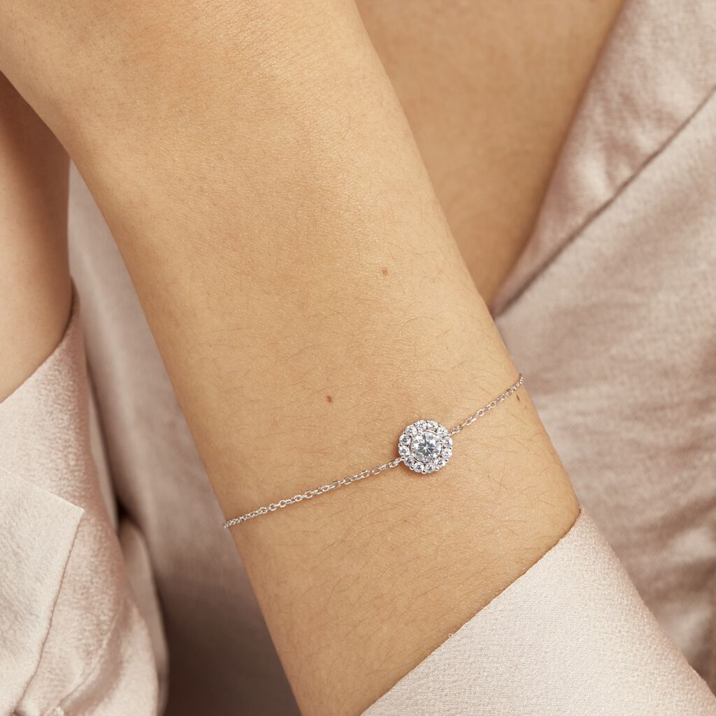 Bracelet Princess Argent Blanc Oxyde De Zirconium - Bracelets Femme | Histoire d’Or