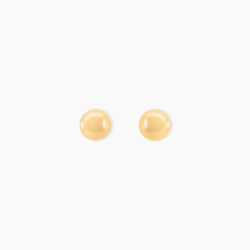 Boucles D'oreilles Puces Fidelia Boule Or Jaune - Clous d'oreilles Femme | Histoire d’Or