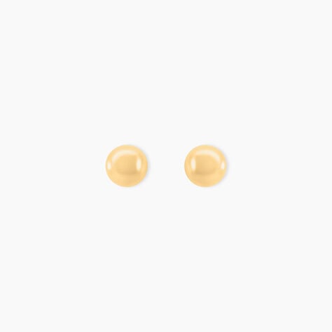Boucles D'oreilles Puces Fidelia Boule Or Jaune - Clous d'oreilles Femme | Histoire d’Or