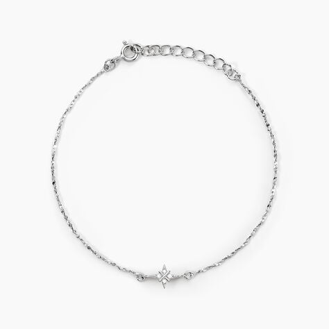 Bracelet Astre Precieux Argent Blanc Oxyde De Zirconium - Bracelets Femme | Histoire d&rsquo;Or