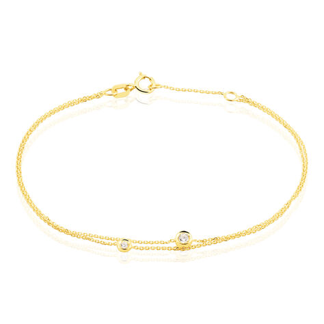 Bracelet Virguinia Or Jaune Oxyde De Zirconium - Bracelets Femme | Histoire d’Or