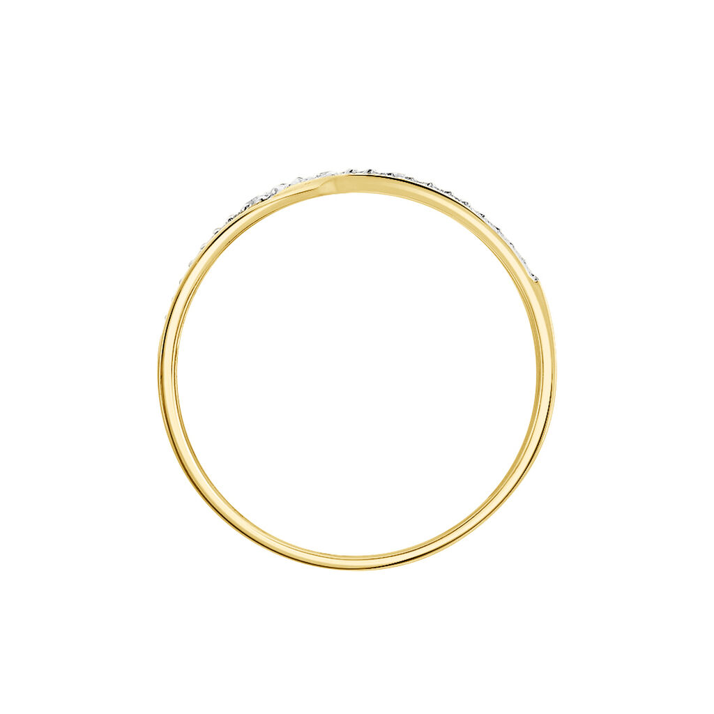 Bague Joassine Or Jaune Diamant - Bagues avec pierre Femme | Histoire d’Or