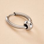 Cr&eacute;ole Unitaire Pino Acier Blanc - Piercings d'oreilles Homme | Histoire d&rsquo;Or