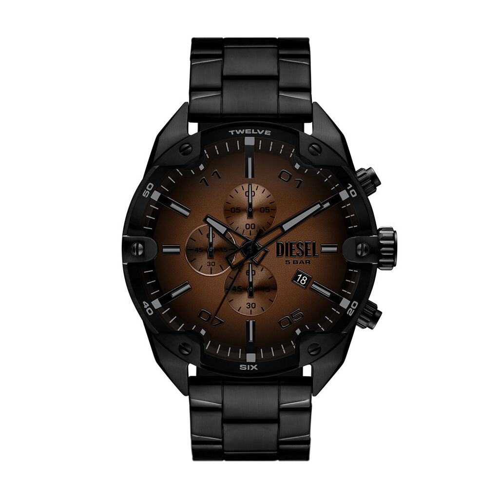 Montre Diesel Spiked Marron - Nouveautés Homme | Histoire d’Or
