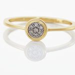 Bague Or Jaune Kaylynn Diamants - Bagues avec pierre Femme | Histoire d&rsquo;Or