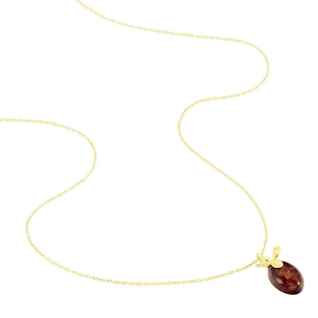 Collier Argent Doré Lyla Ambre - Colliers fantaisie Femme | Histoire d’Or
