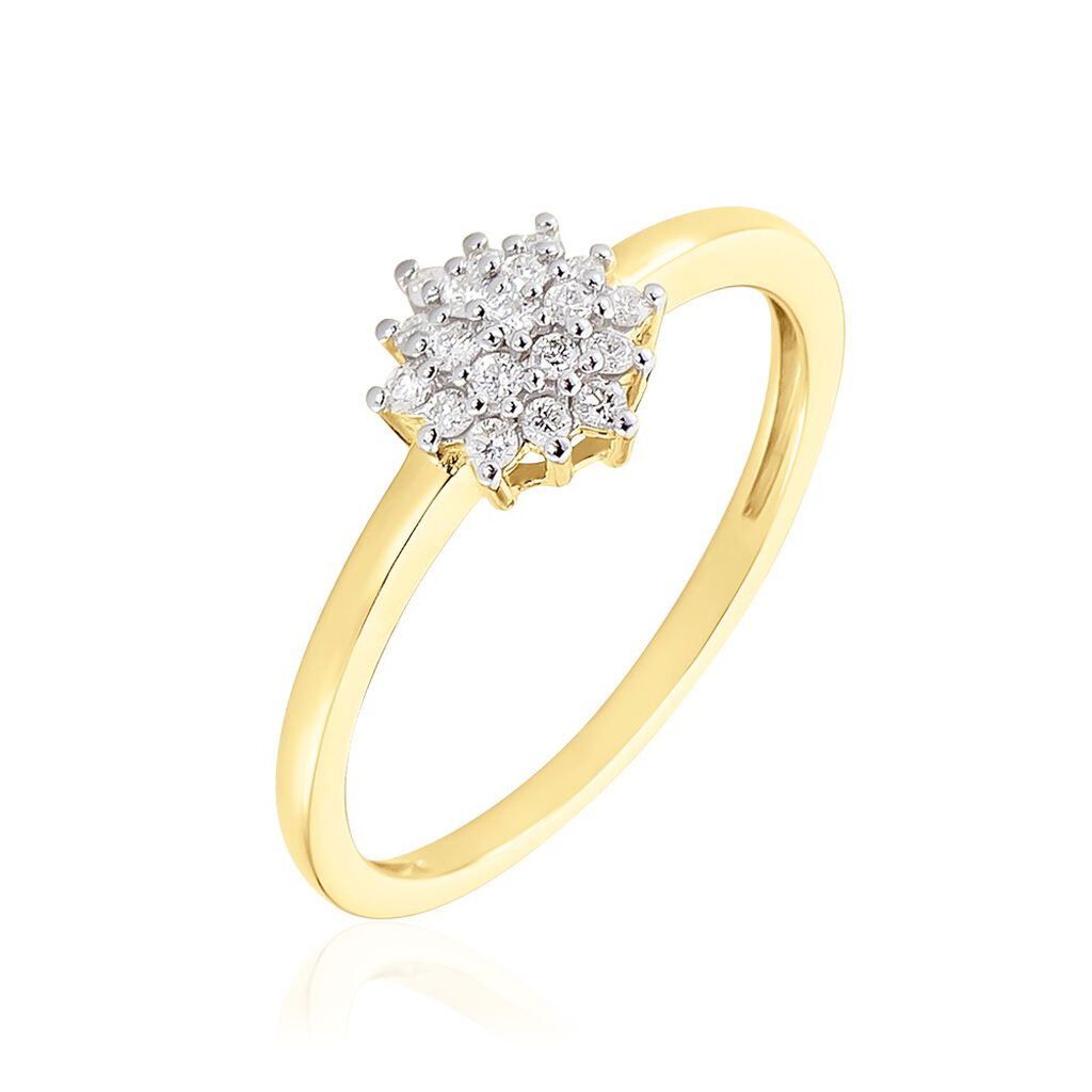 Bague Caliopee Or Jaune Diamant - Bagues avec pierre Femme | Histoire d’Or