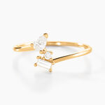 Bague Ptolema Or Jaune Diamant Synth&eacute;tique - Bagues solitaires Femme | Histoire d&rsquo;Or