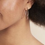 Cr&eacute;oles Argent Blanc Marjorie - Boucles d'oreilles cr&eacute;oles Femme | Histoire d&rsquo;Or