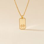 Collier Plaqu&eacute; Or Quintien - Colliers Zodiaque Homme | Histoire d&rsquo;Or