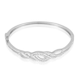 Bracelet Jonc Clothilde Argent Blanc Oxyde De Zirconium - Bracelets joncs Femme | Histoire d’Or
