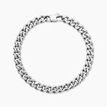 Bracelet Frederic Acier Blanc - Bracelets cha&icirc;ne Homme | Histoire d&rsquo;Or